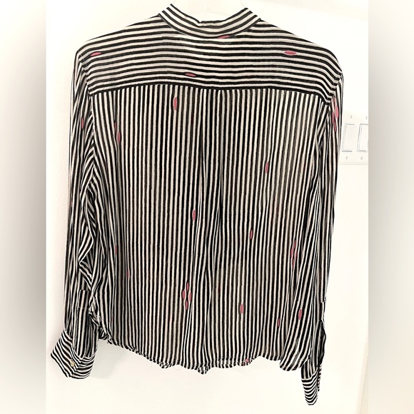 Isabel Marant Etoile Striped  Popover Top Sz 38/ US 6 - Picture 2 of 5